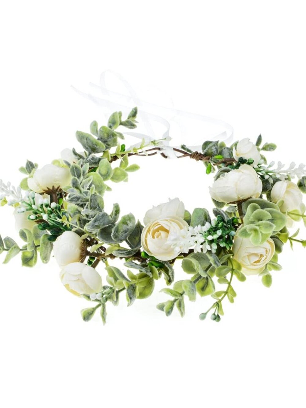 Wedding Bridal Green Leaf Flower Crown Eucalyptus Floral Crown Maternity Photo P